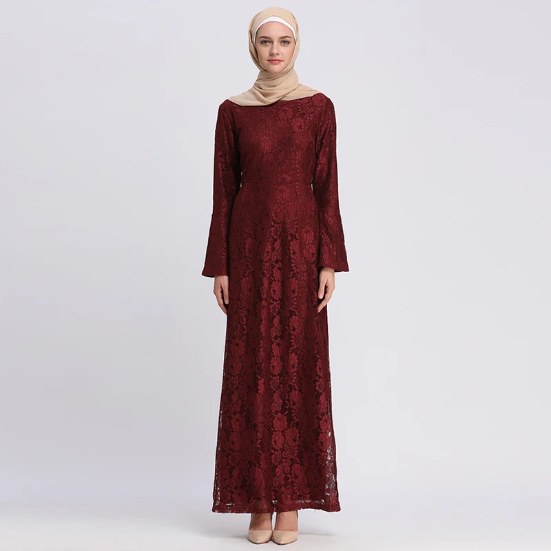 Abaya Дубай ислам Катар арабский кружево мусульманское платье хиджаб Кафтан Абая для женщин Caftan турецкий ислам ic одежда платья