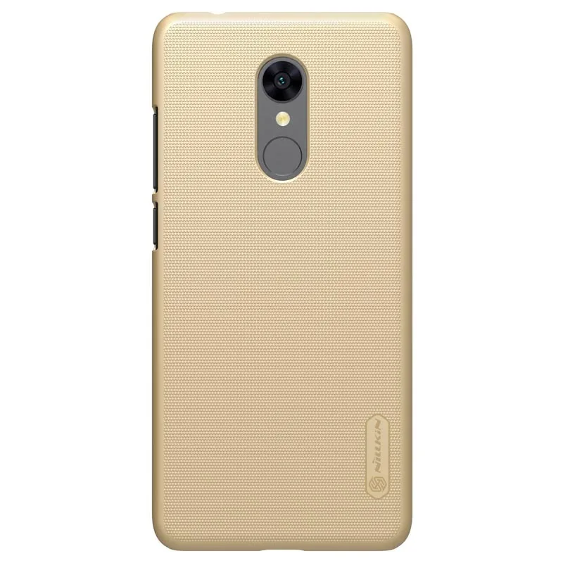 Nilkin для Xiaomi Redmi 5 чехол Nillkin матовый щит Матовый Жесткий ПК смартфон задняя защитная крышка для Xiaomi Redmi 5 - Цвет: gold