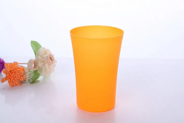 Orange 400 мл конфеты цвет дети детские чашки воды бутылки классический раструб детей кормления тренировочные чашки - Цвет: Orange