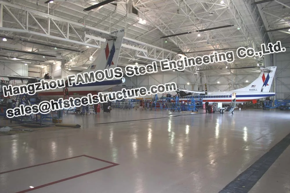

pre engineered steel structure aircraft hanger