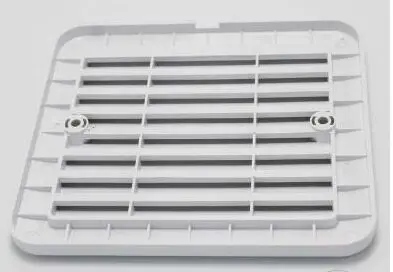 white back cover 12V RV и вырезами по бокам в вентиляции прицеп караван вентиляционный вентилятор с низким уровнем шума и сильный ветер вентилятор - Цвет: white back cover