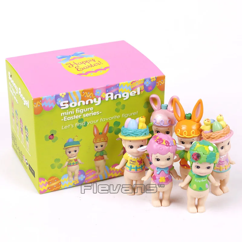 Sonny Angel Пасха серии мини ПВХ Цифры Коллекционная модель Игрушечные лошадки 8 см 6 шт./компл