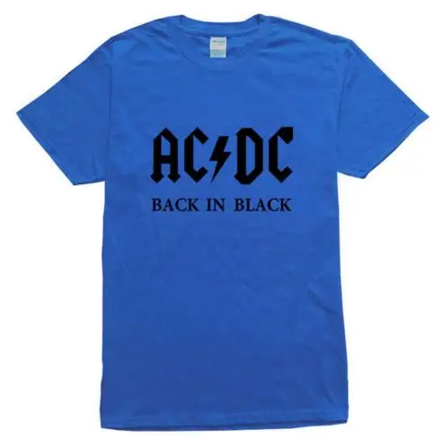 Дизайн, AC DC Bell, мужские футболки с черепом и цепочкой, acdc bell, I Got My Bell goning Take Ya To Hell, Повседневная брендовая 3D Мужская футболка - Цвет: blueblack