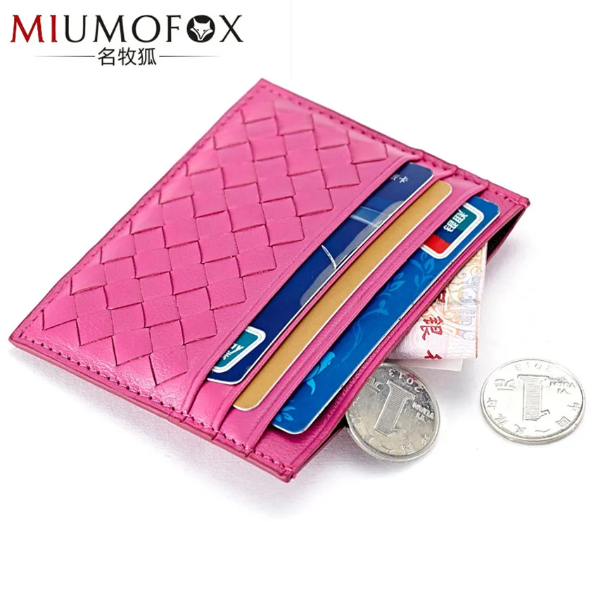 Мужские и женские кошельки из 2019 натуральной овечьей кожи Повседневные вязаные