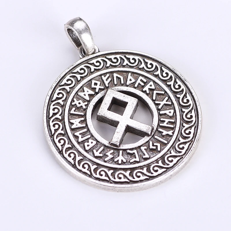 Viking Norse Runic Alphabet Occult Symbol Charm Horror Amulets and Talismans Dropshipping Pendants | Украшения и аксессуары
