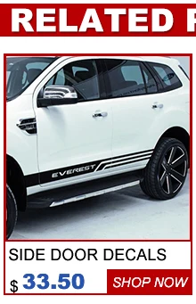 custom car decals 6pc protect scratch modified side body mud 4X4 styling graphic vinyl car stickers for ford everest