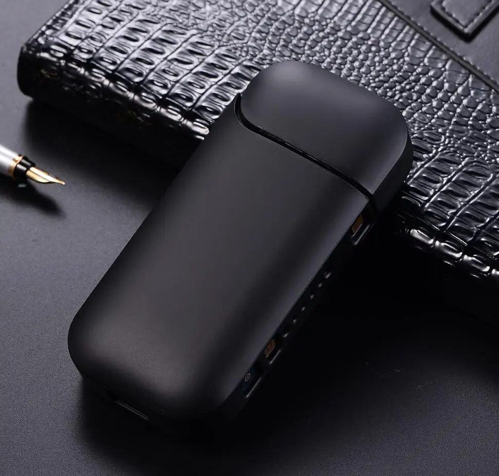 Glossy Black Глянцевый матовый цветной чехол для IQOS 2,4 Plus аксессуары для электронных сигарет полный защитный чехол - Цвет: Glossy Black
