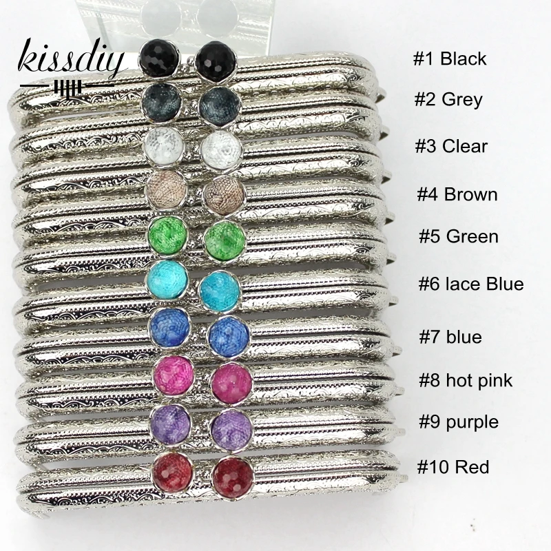 KISSDIY 10 шт. 5 см цветные Хрустальные шарики металлическая рамка для кошелька