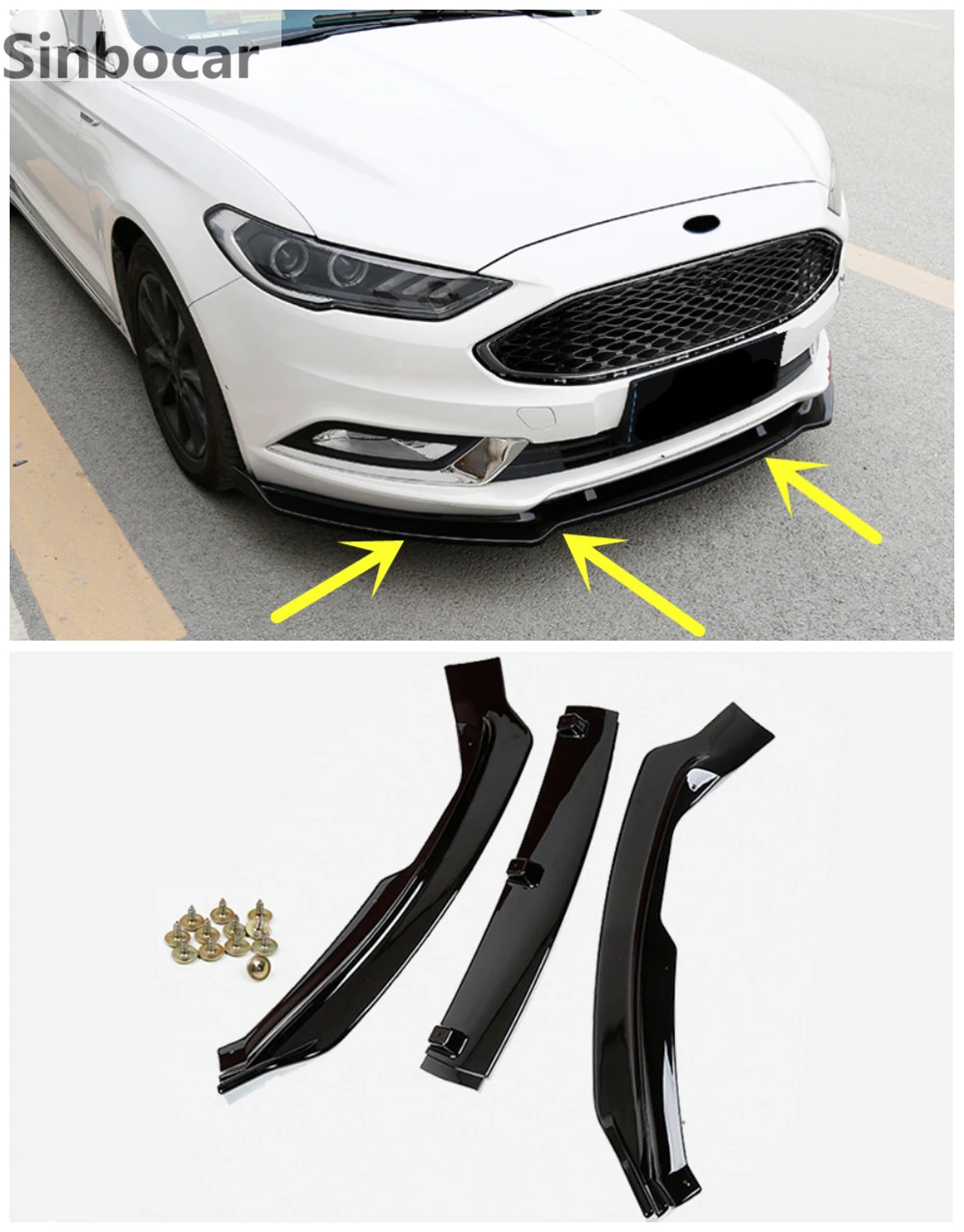 Передний бампер отделка вокруг гриля ниже фотолопата для Ford Fusion Mondeo 2017