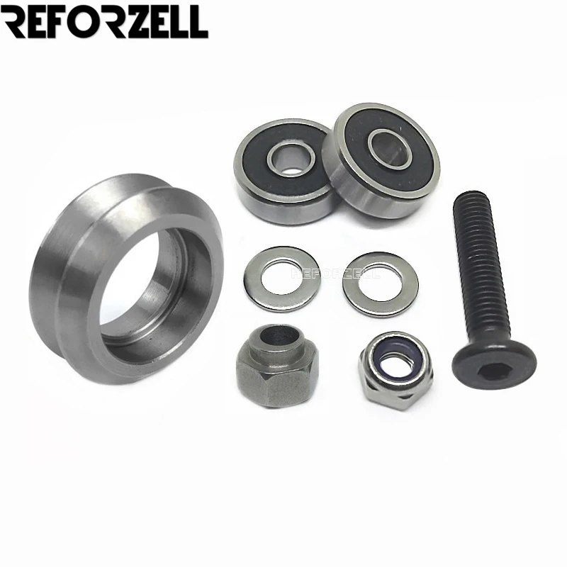 

Adjustable precise CNC Metal Dual v wheel kits with Eccentric spacers for v-slot Rail OX CNC C-Beam parts