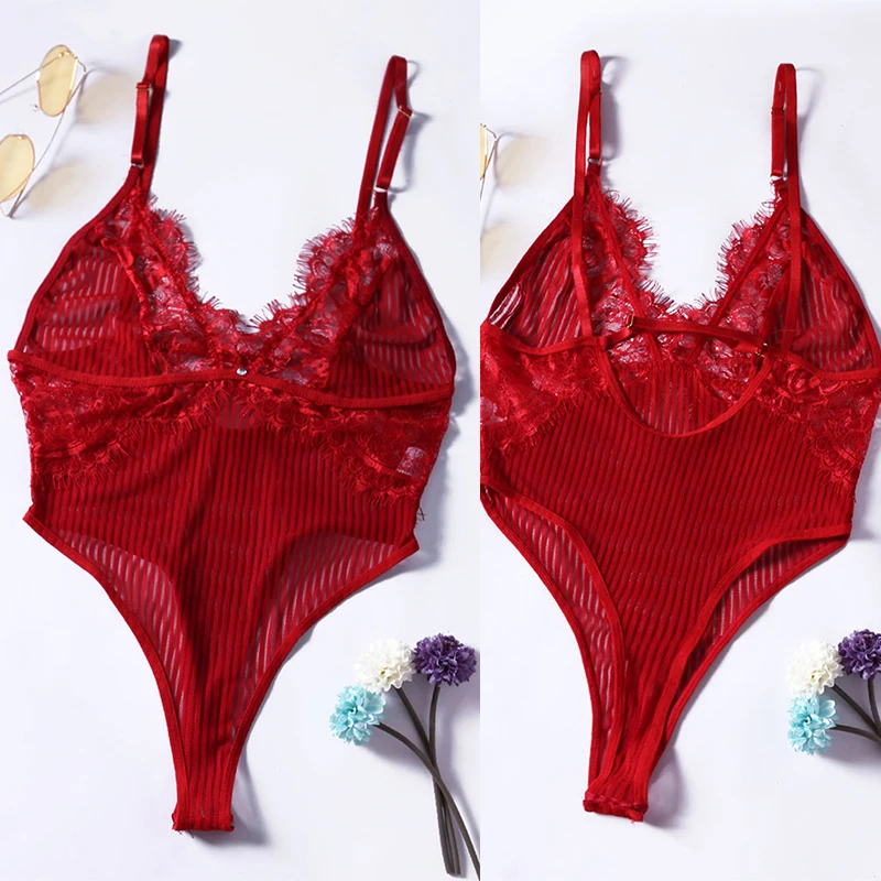LIVA GIRL Прозрачный сетчатый кружевной комбинезон для Для женщин Летнее