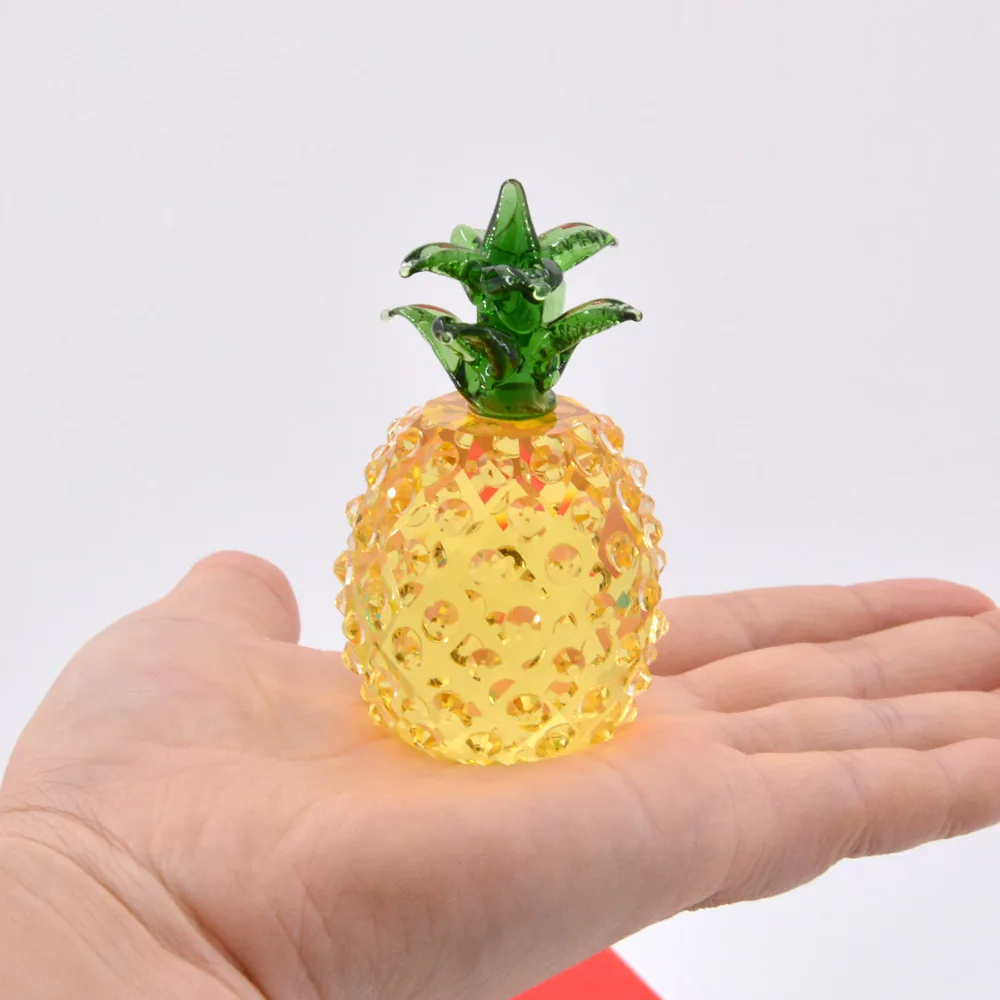 1 шт. Хрустальный ананас статуэтка украшение пресс бумага оконная подвеска на