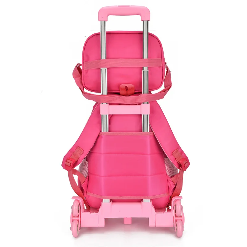 Новые школьные сумки на колесиках с героями мультфильмов hello kitty, детский рюкзак на колесиках для девочек, школьные сумки с аниме jojo siwa