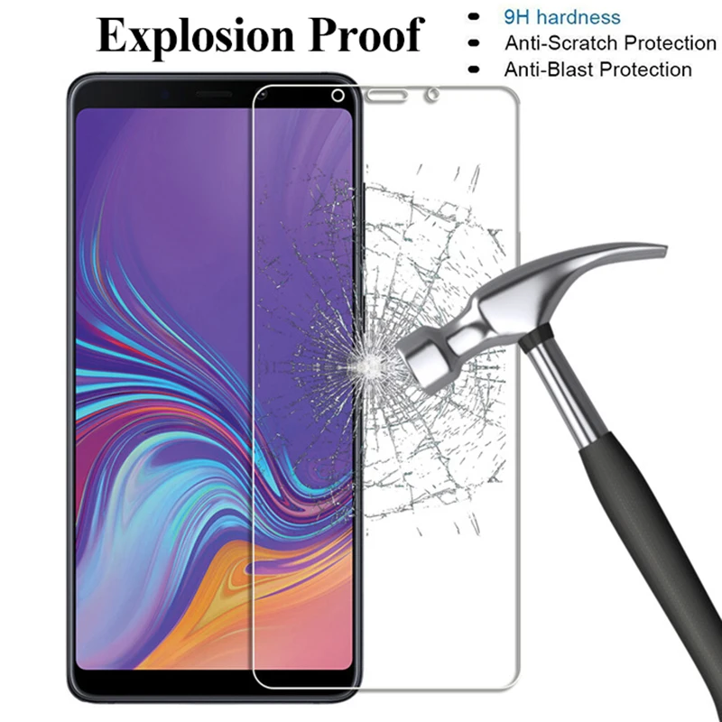 Закаленное стекло для Samsung Galaxy A7 2018 A750 A9 A8 A6 Защита экрана J4 J6 Plus J2 J8 защитное