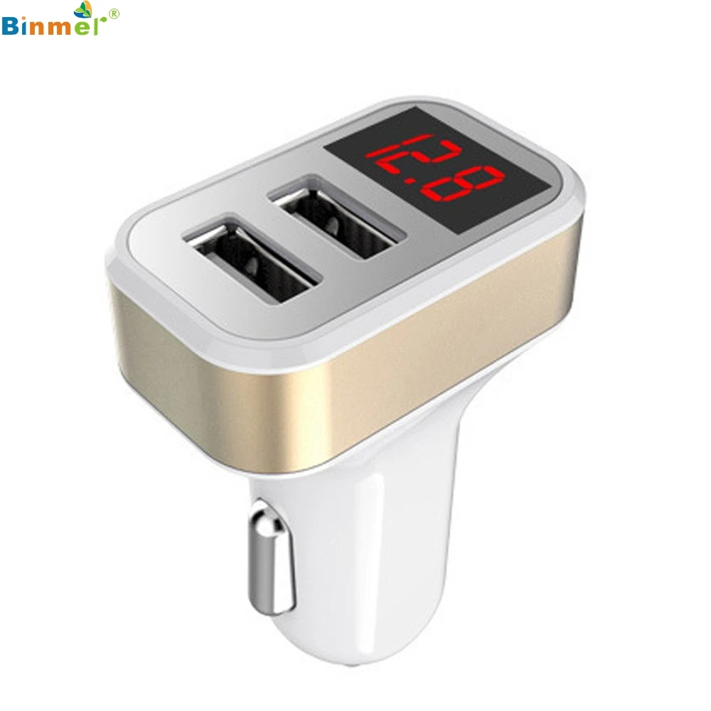 Binmer Портативный модный тренд новый индивидуальный двойной USB 4.8A автомобильное
