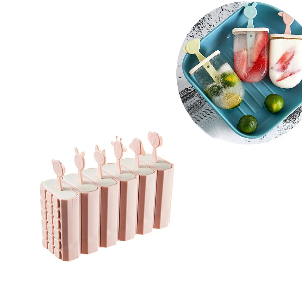6 шт. летние многоразовые DIY замороженное мороженое штабелируемые формы для