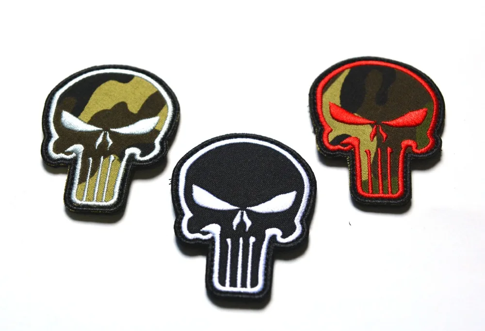 

Special Force Sniper Punish patches 3D Skull embroidery Patch Badge