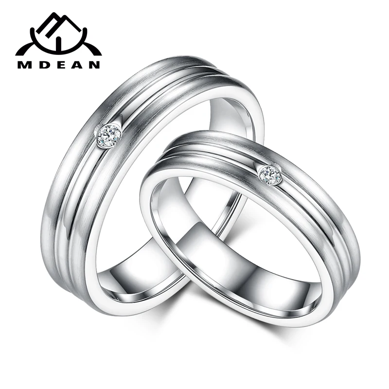 Кольцо MDEAN His/HES Infinity для пар женское кольцо с фианитом мужская белая Золотая