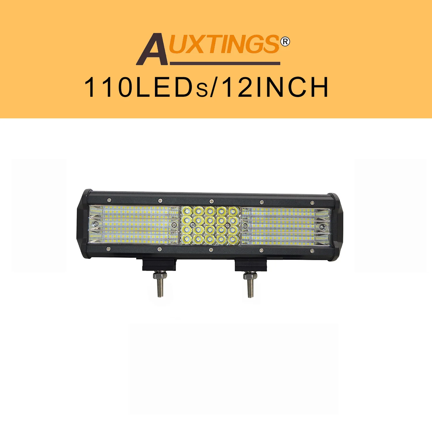 No wiring kit Auxtings 12 дюймов 330 Вт 12 ''четырехрядный Подвижный кронштейн светодиодный рабочий свет высокой мощности 9D светодиодный световой бар внедорожный 4x4 Автомобильный свет 12 В 24 В - Цвет: No wiring kit