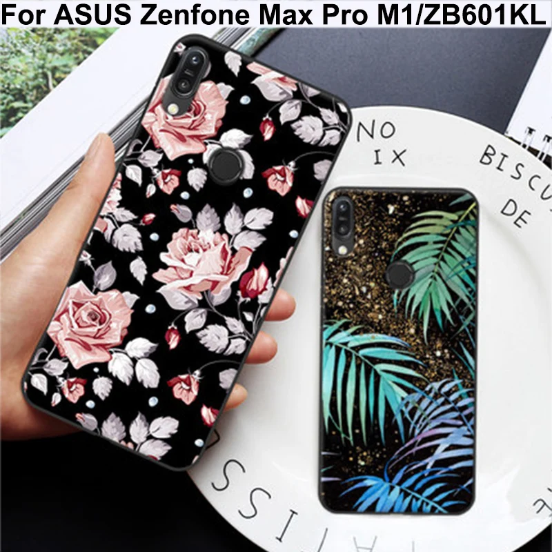 Чехлы для ASUS Zenfone Max Pro M1 милая картина мультфильма мягкая задняя крышка ZB601KL чехлы