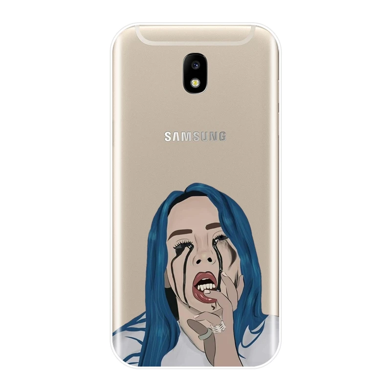 No.2 Billie Eilish задняя крышка для Samsung Galaxy J4 J6 J8 плюс J2 J5 J7 Prime J3 J5 J7 Мягкий силиконовый чехол для телефона - Цвет: No.2