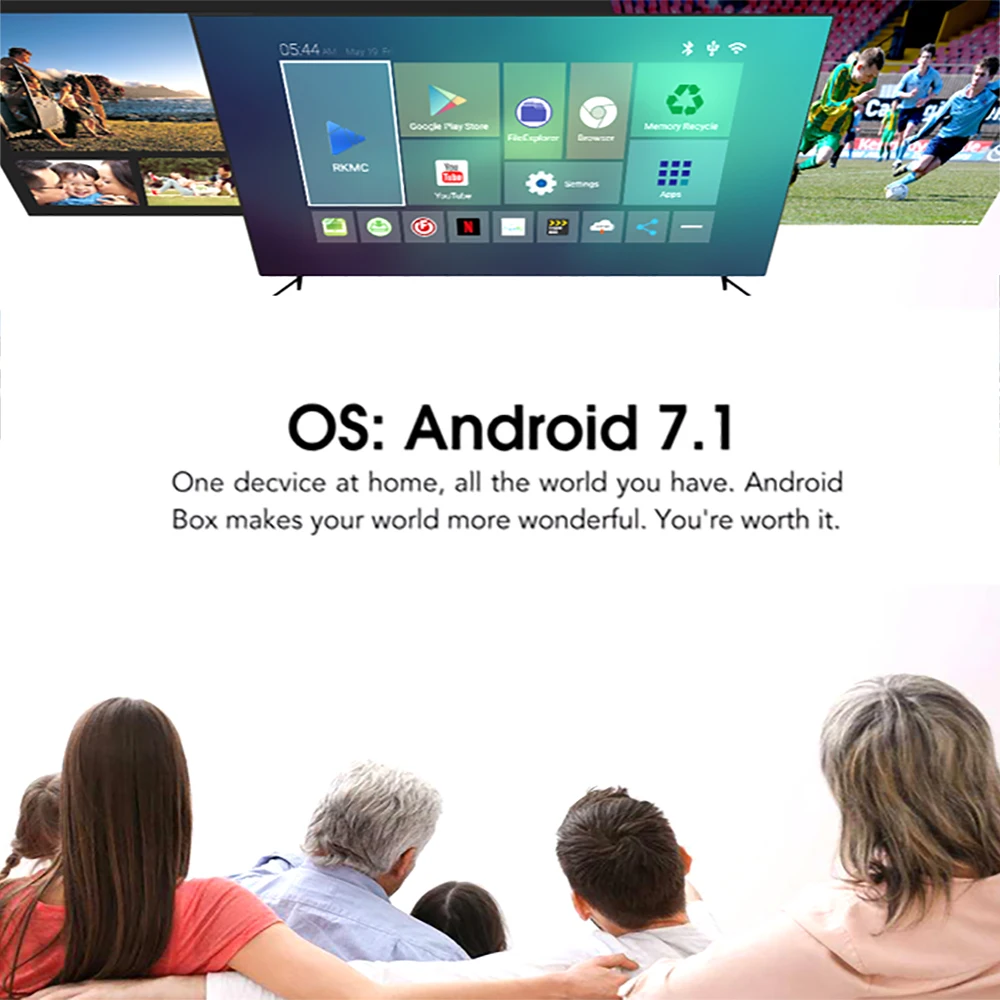 Vontar TX28 Smart ТВ Box Android 7 1 4 ГБ 32 RK3328 ядра 100 м LAN 2 г/5 ГГц Wi Fi Bluetooth tanix телеприставке|smart tv