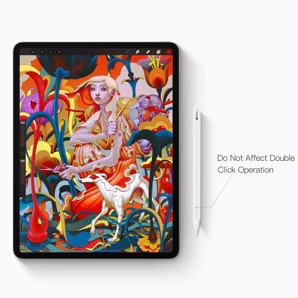 Чехол совместимый с Apple Pencil 2 выпущен в 2018 году [2 шт.] противоскользящая