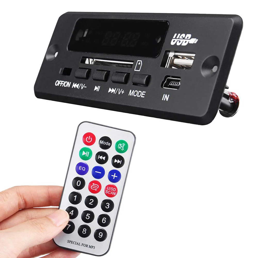 Новый стиль автомобиля MP3 Bluetooth декодер доска 5 В/12 vPCBA аудио модуль для