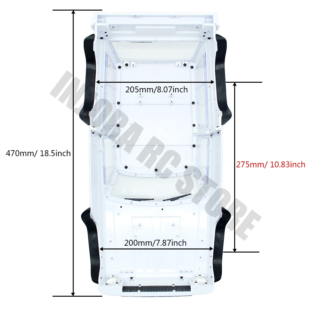 Высококачественная колесная база 275 мм Корпус кузова автомобиля Cherokee для