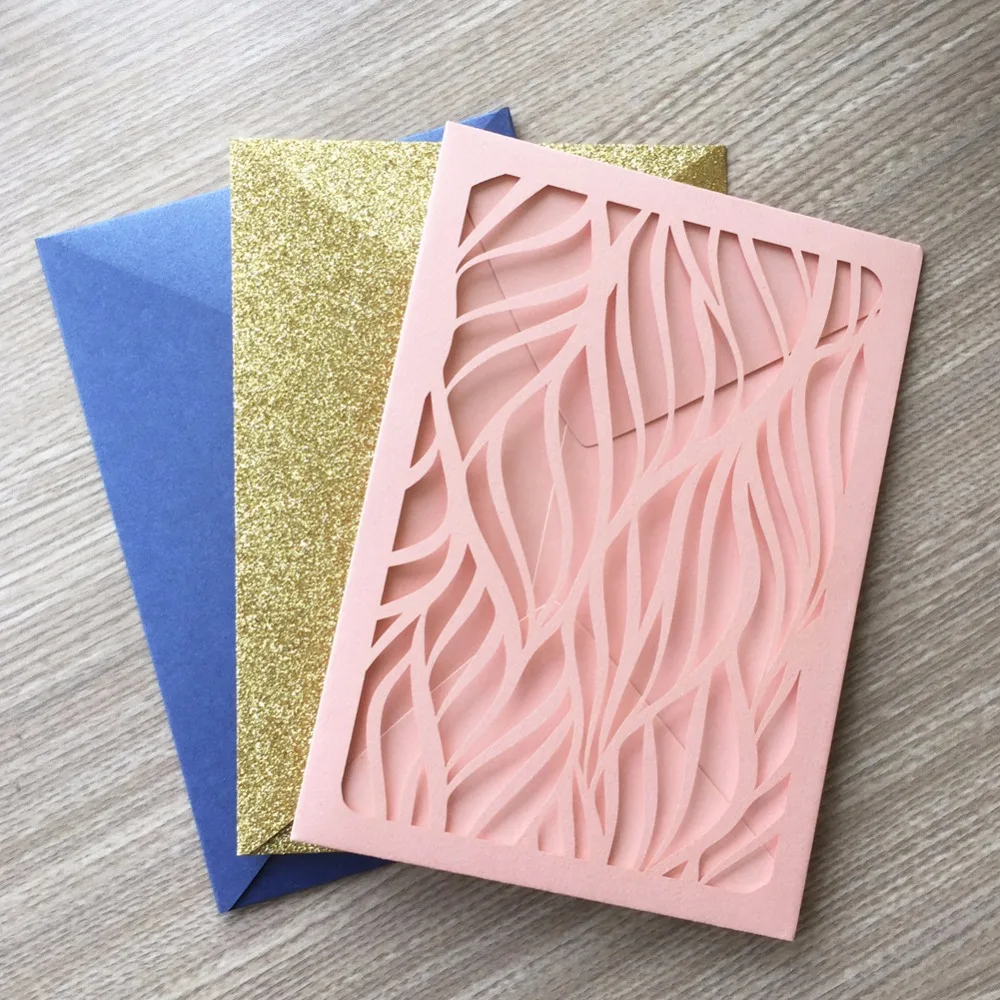 

20Pcs/Lot New Arrival Exquisite Birthday party Invitation Card Greeting Card Laser Cut Wedding Invitation Card