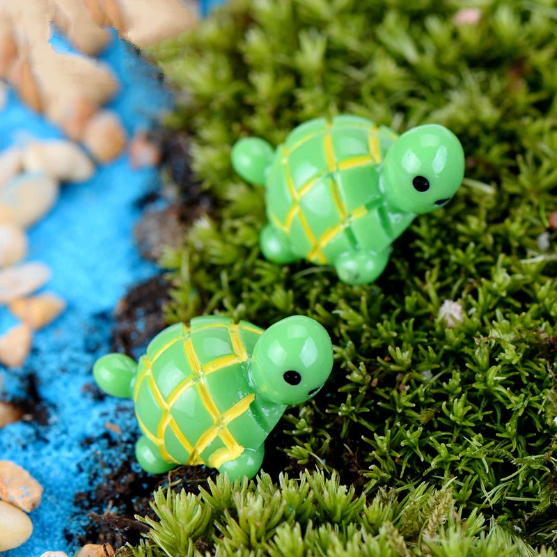 2 шт. черепаха ремесленные изделия украшения миниатюрюра микро пейзаж симулятор