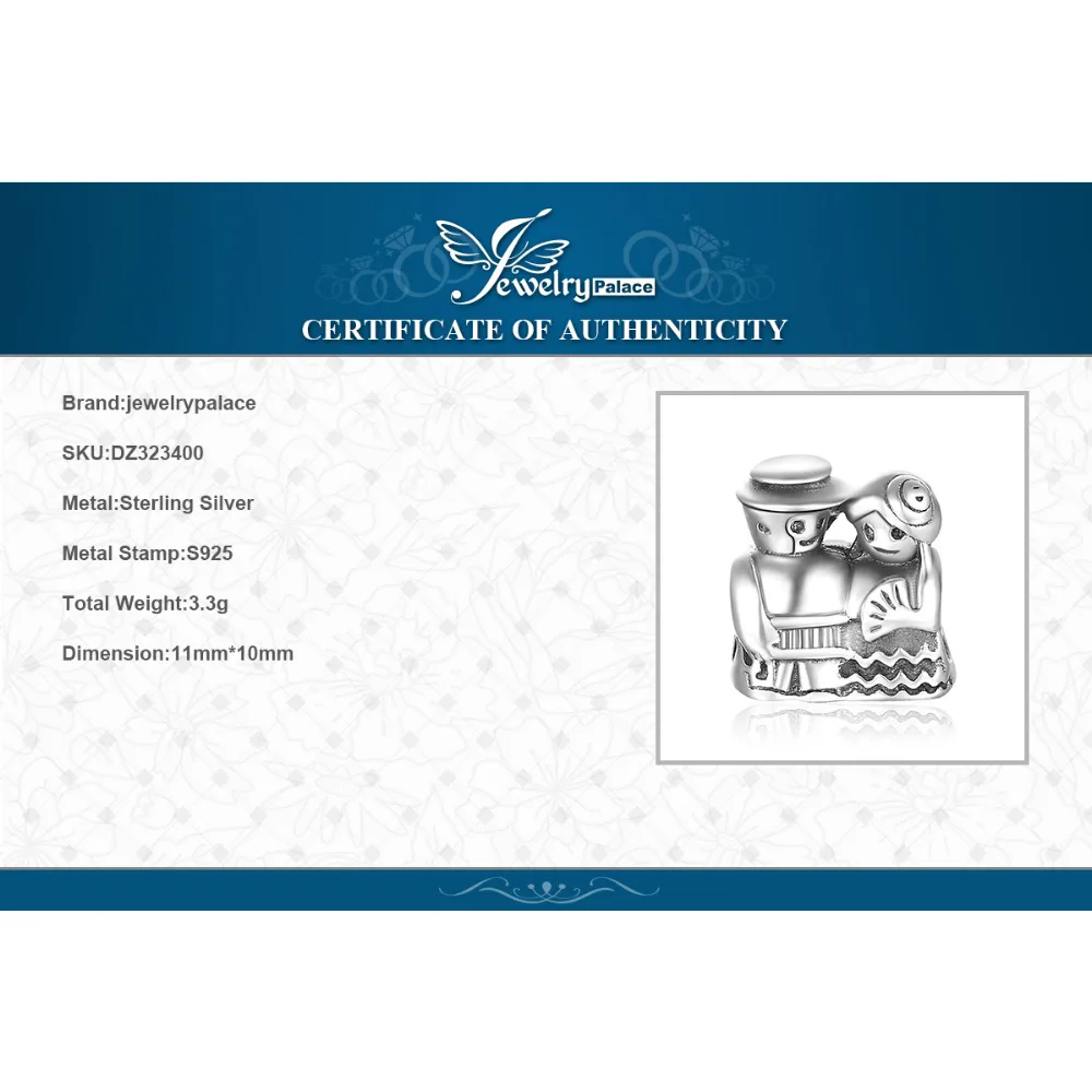 JewelryPalace 925 пробы серебро замуж молодых влюбленных муж и жена Юбилей Свадебные