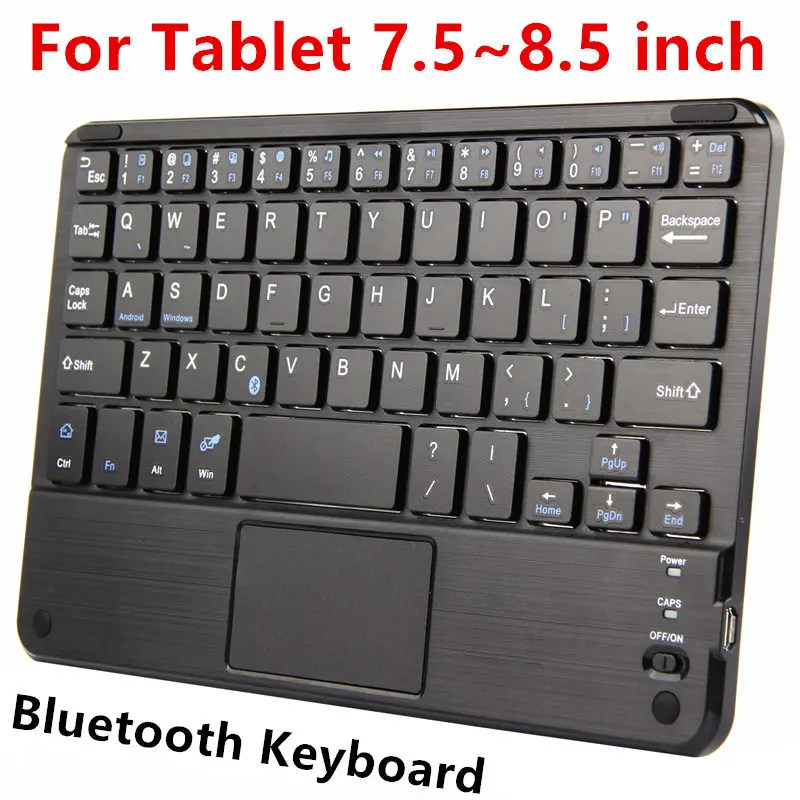 Bluetooth клавиатура валюта планшетный ПК Беспроводная Android Windows Сенсорная панель