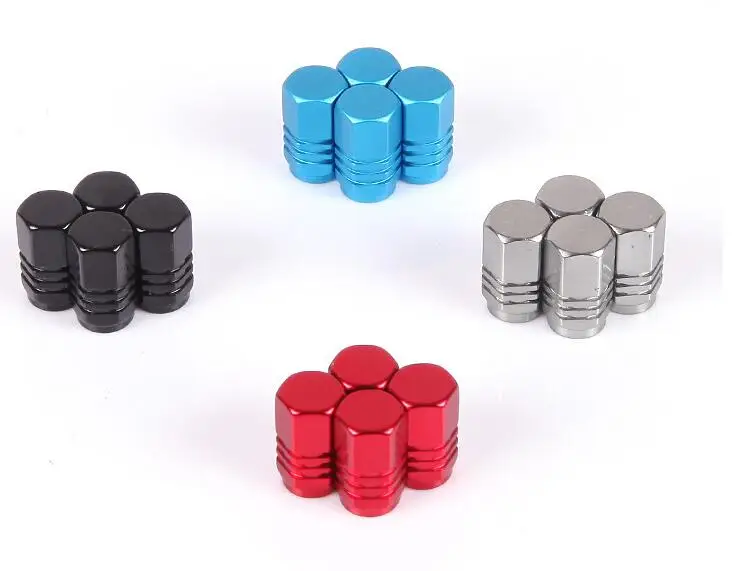 4 шт./лот автомобильный Стайлинг металлические колесные шины клапан 5 цветов для