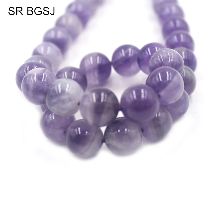 Free Ship 6 8 10 12mm Round Stones Purple Quartz Dream Lace Amethysts Jewelry Findings Accessories Loose Beads Strand 15&quot|Бусины| |
