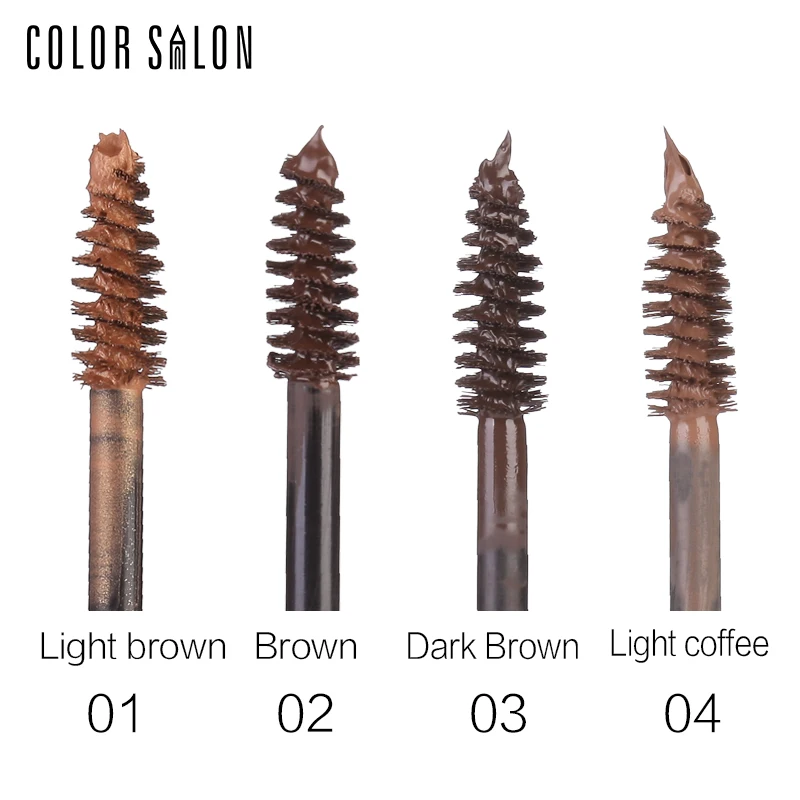 Водостойкий оттенок для бровей Color Salon крем коричневый гель из хны стойкая помада