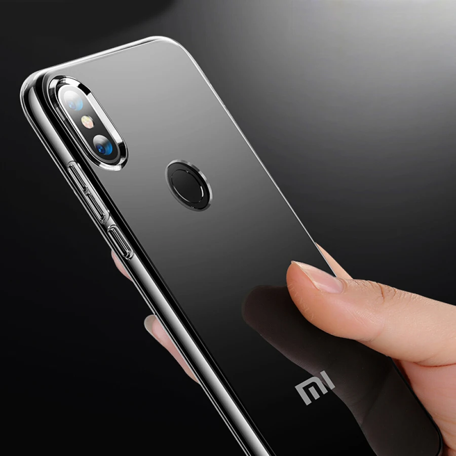 Защитный чехол из мягкого ТПУ прозрачный силиконовый для Xiaomi Mi 9 SE 8 Lite 6 Redmi Note 7 5 Pro