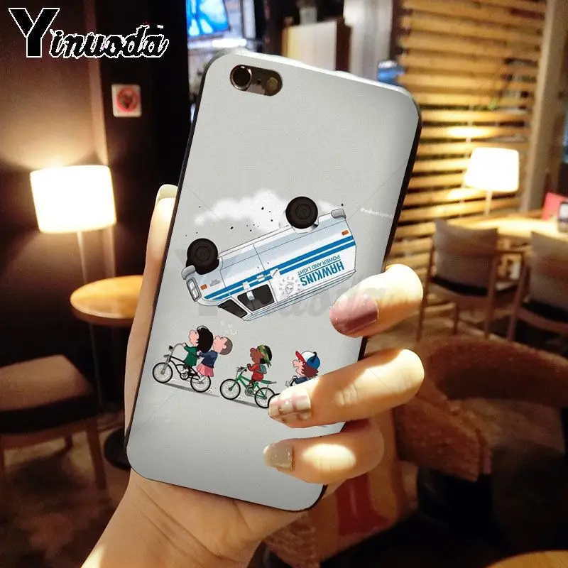 Yinuoda TV Stranger Things TPU Мягкий силиконовый чехол для телефона iPhone X XS MAX 6 6s 7 7plus 8 8Plus 5 5S SE XR
