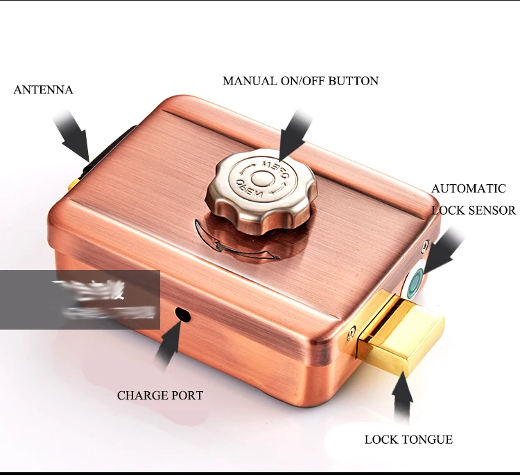 Интеллигентая (ый) Анти кражи Электрический замок для контроля доступа 433 МГц