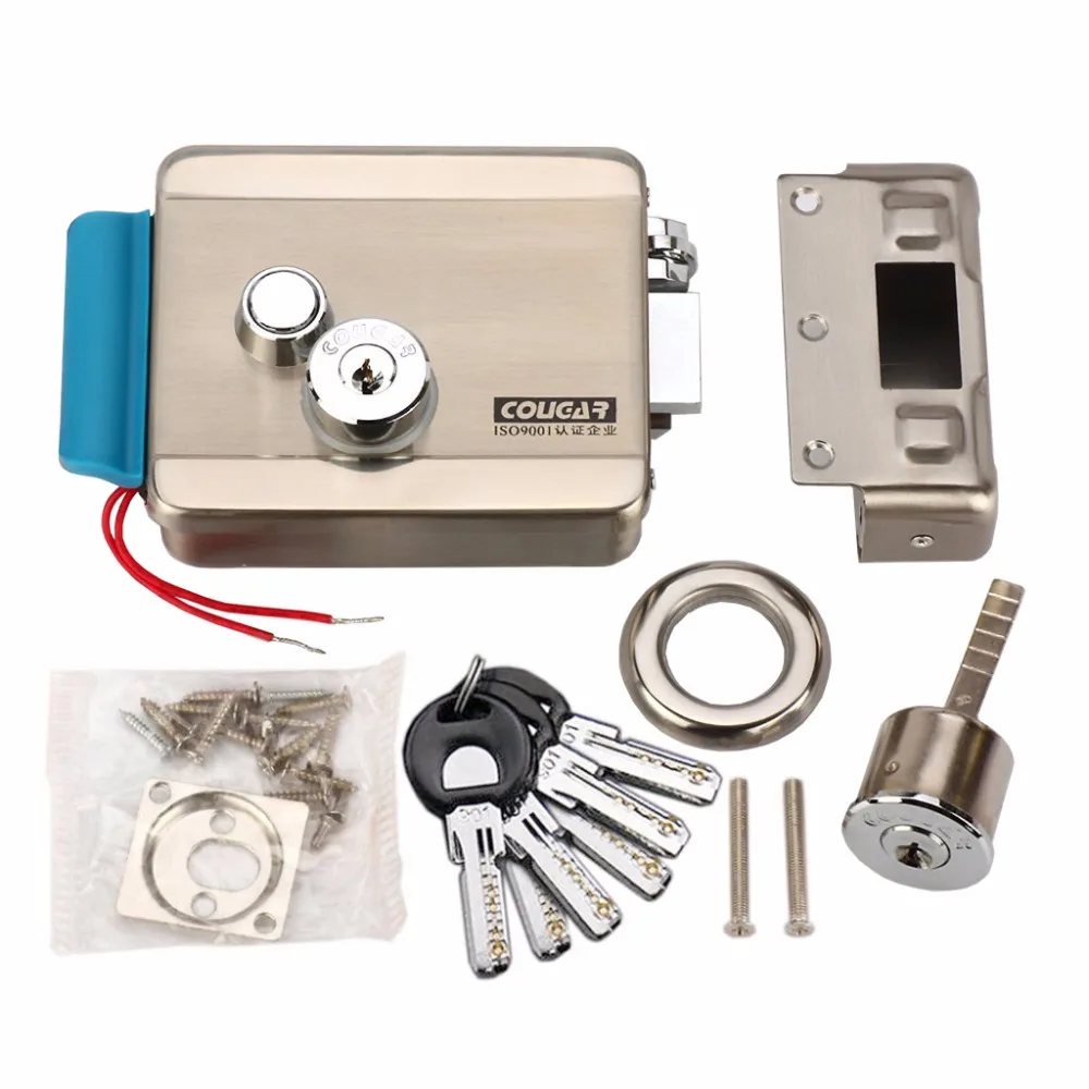 Электрический замок из нержавеющей стали высокое качество 12 в пост. Тока