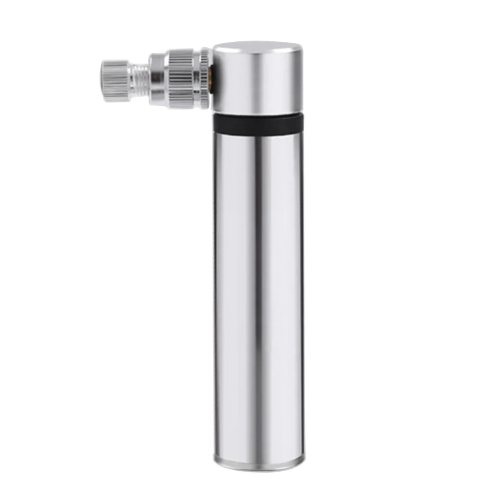 Silver Mini Bicycle Pump Tire Air Inflator Pump for Mountain Bike Basketball - Цвет: Silver