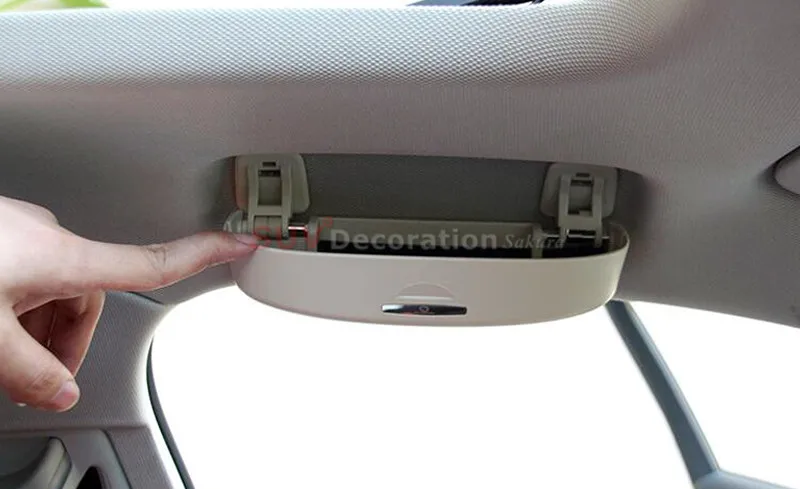

For Audi A7 4G 2010 2011 2012 2013 2014 2015 2016 Inner Car Front Sunglasses Holder Glasses Case organizer