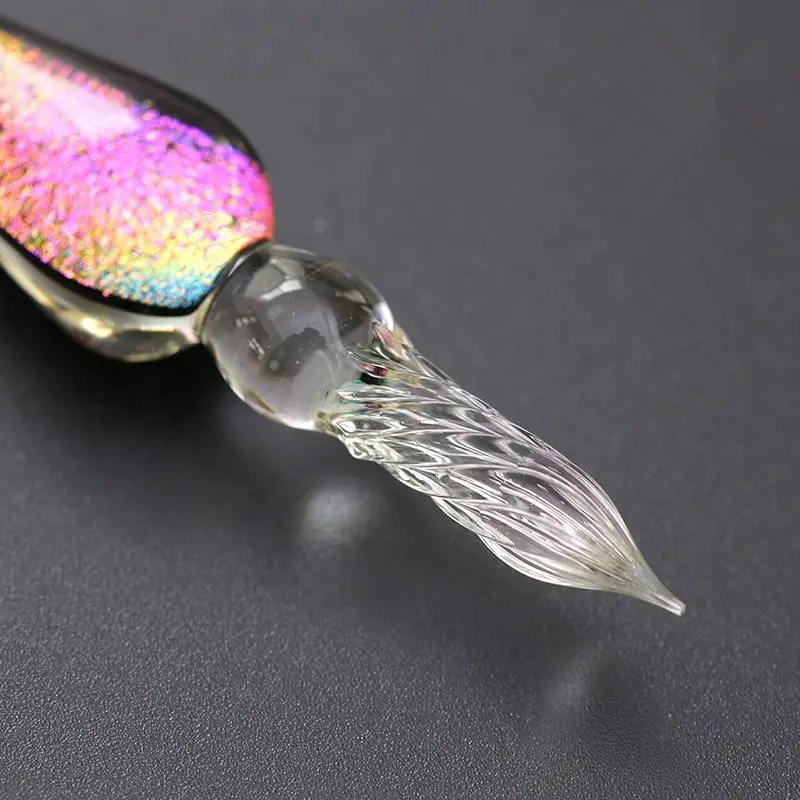 Высокого качества блестящие Unicone звездное небо Стекло ручка перо для чернильницы