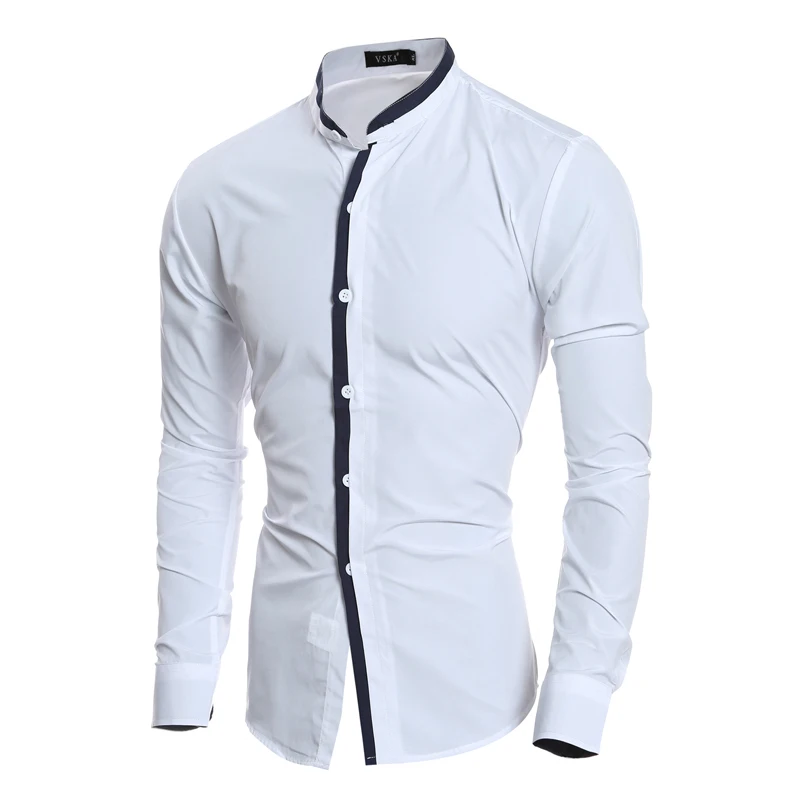 Мужская классическая рубашка с длинным рукавом в полоску|striped dress shirt|mens striped