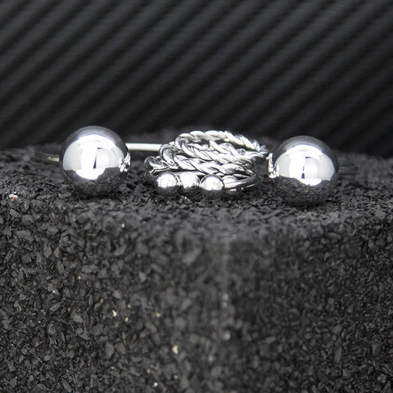 Новинка 6 шт./компл. богемные Открытые Браслеты И Кольца Бриллианты Женские