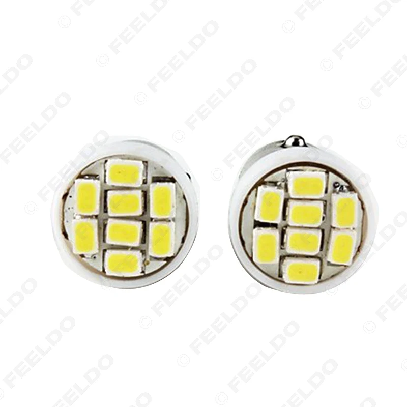 FEELDO 20 шт. T4W BA9S светодиодный 1206 8SMD внутреннее льное светодиодное освещение лампы