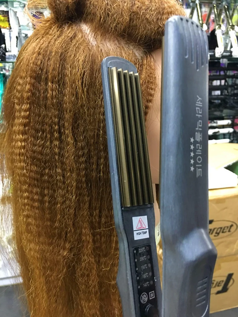 Гибкий прямой утюжок очень маленький объем волос изгиб человеческих инструмент