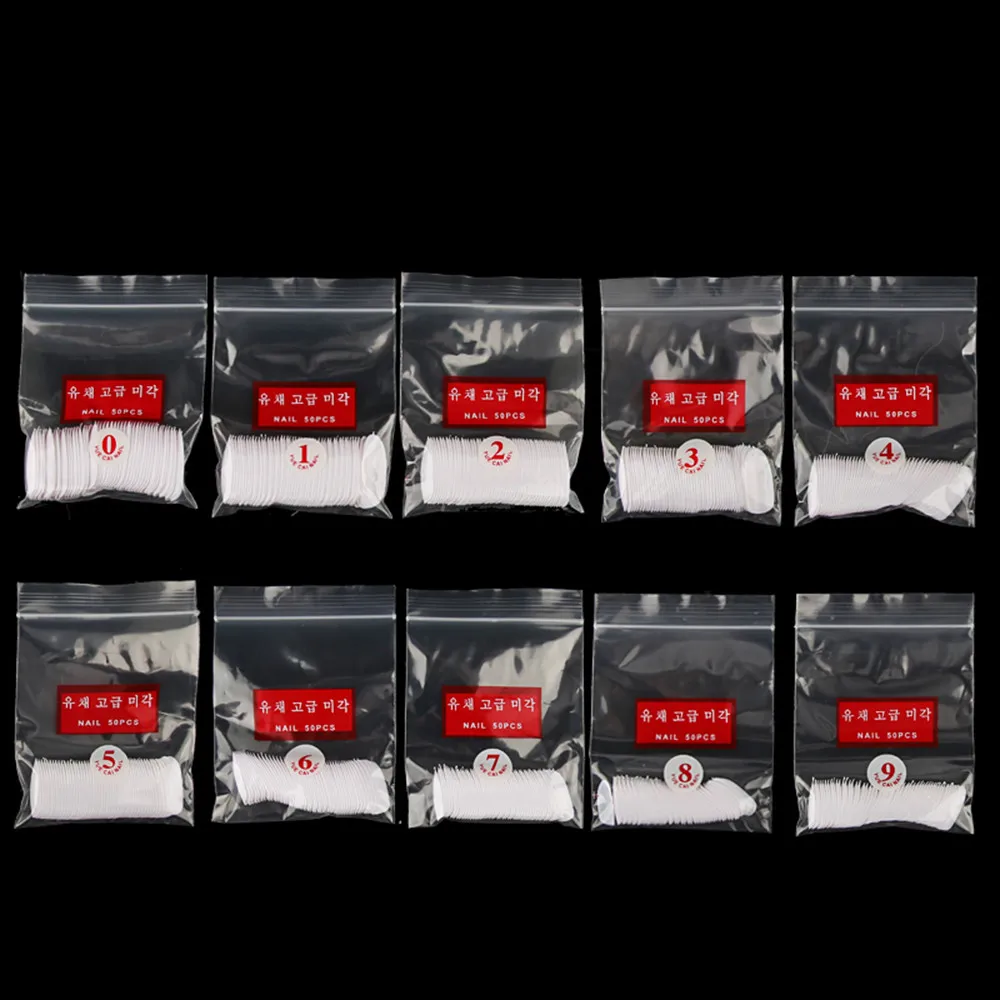 500 шт. Искусственный Ложные Полный Круглый акриловый UV гель ногтей маникюр Art