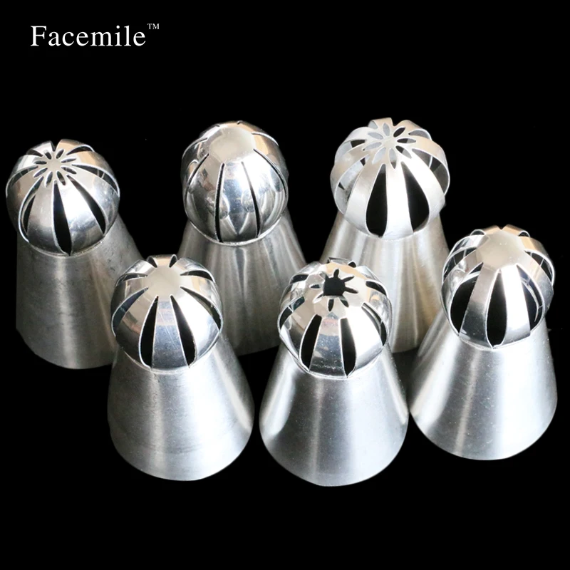 6 шт. насадки для выпечки из нержавеющей стали|baking tools|nozzles pastrypastry tips |