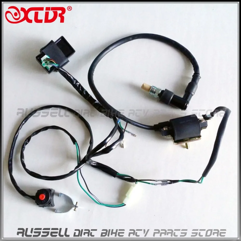 Проводной кабель катушки зажигания CDI для 90cc 125cc 140cc 150cc внедорожника квадроцикла